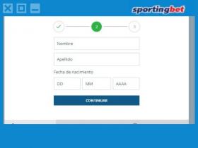 Crea una cuenta en Sportingbet