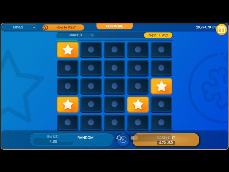 Kenmerke van die spel Mines